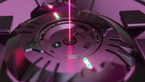 Digital-Technological-Futuristic-Background-The-Laser-Shines-From-a-Metal-Scifi-Mechanism-3d